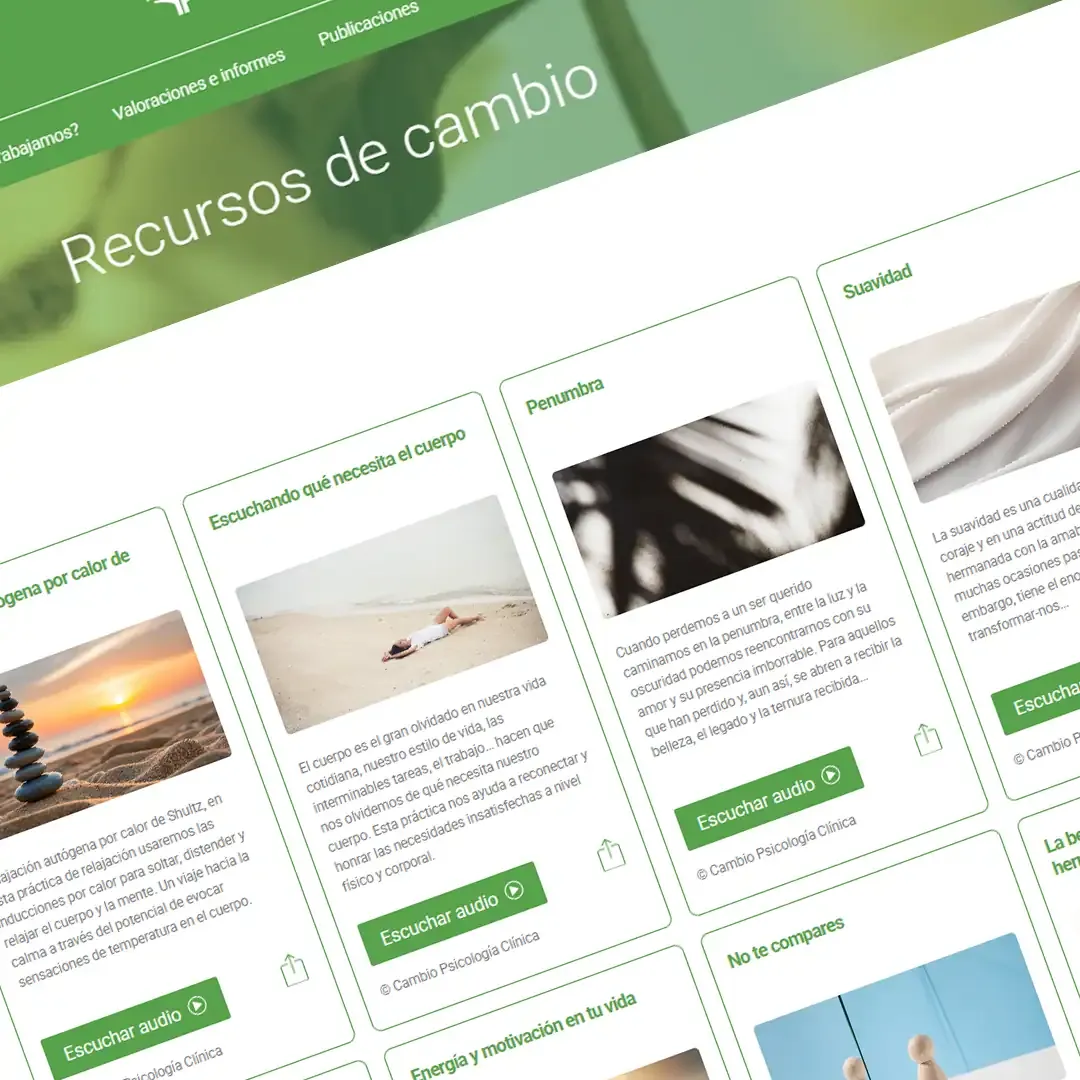 Reestructuración de los audios en el sistema de Blog